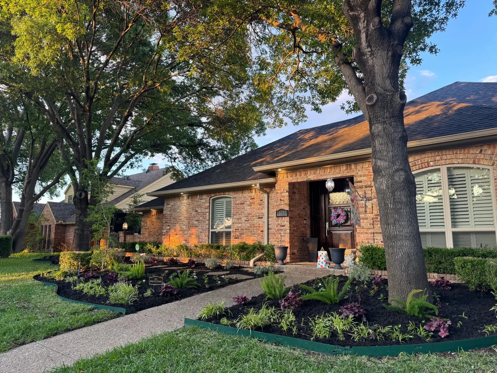 Residential front yard, Godoy's Wolves LLC Dallas TX